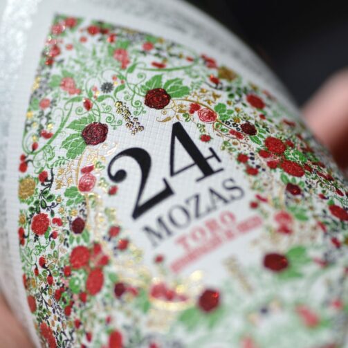 Impresión de etiqueta de vino 24 mozas