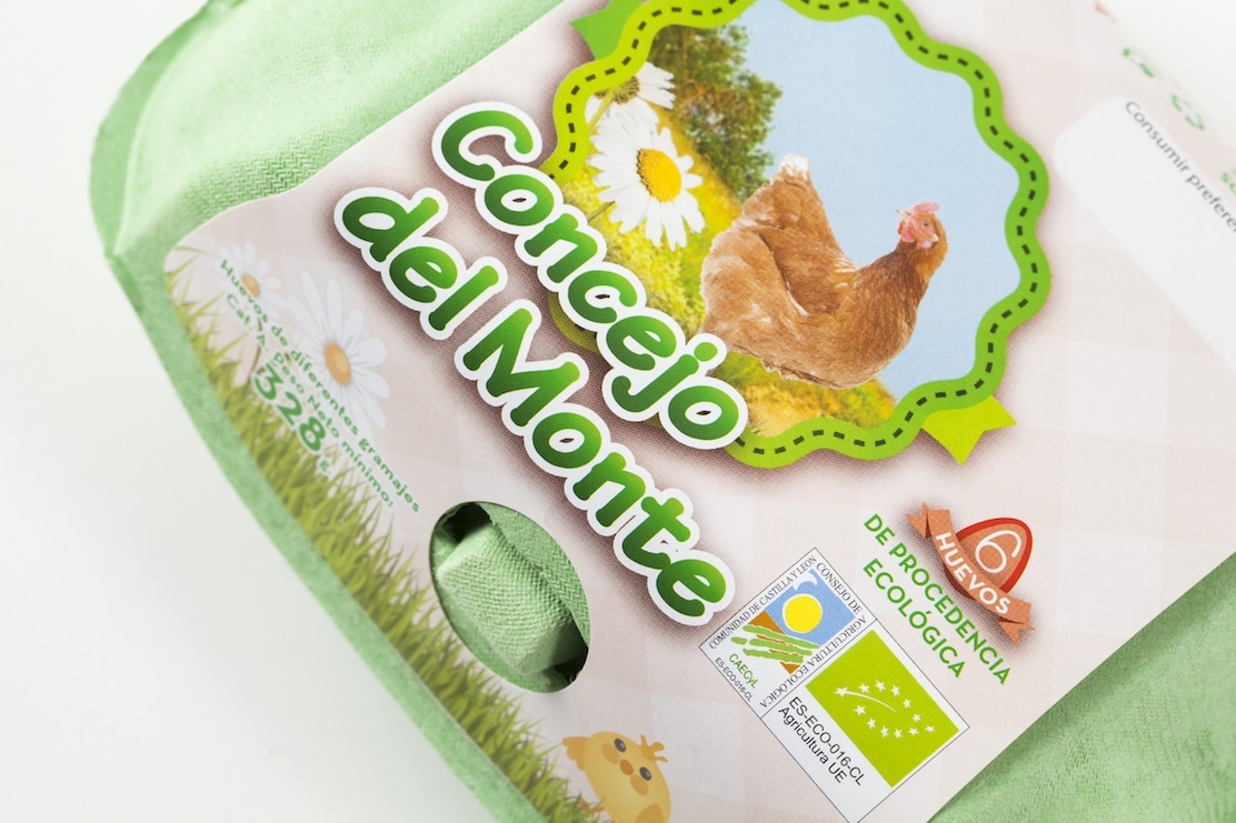 Impresión de etiqueta huevos Don Celorrio