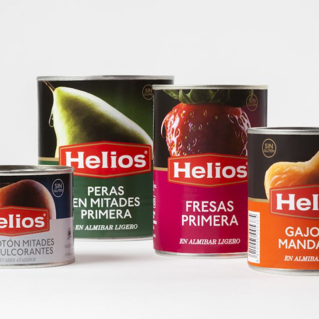 Impresión de etiquetas de conservas Helios