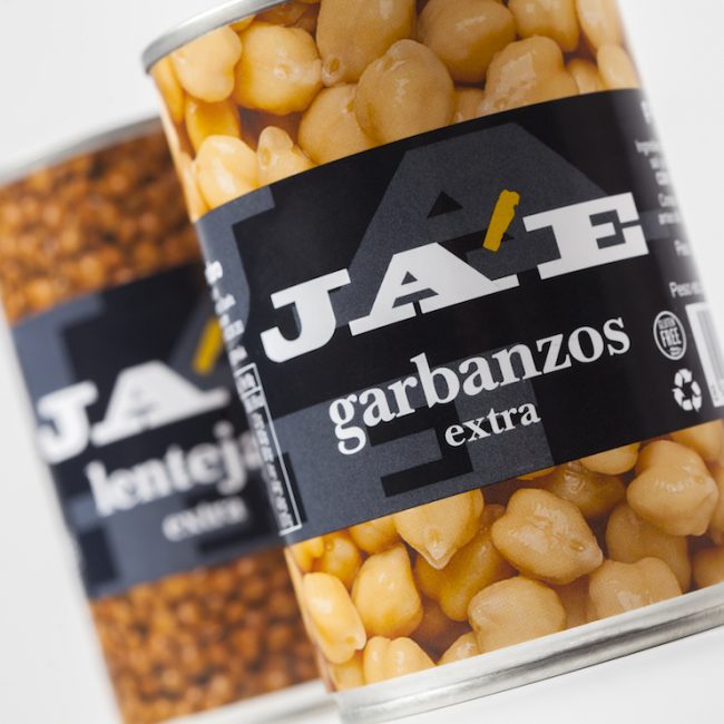 Impresión de etiquetas de garbanzos JAE