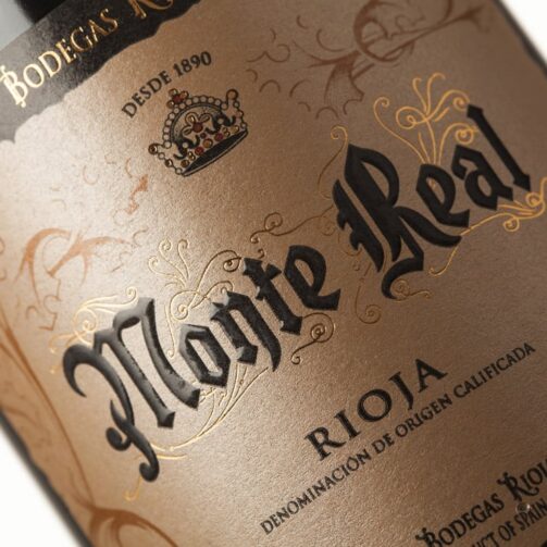 Impresión de etiqueta de vino Monte Real