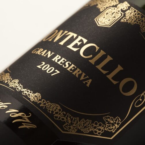 Impresión de etiqueta de vino Montecillo Gran Reserva 2007