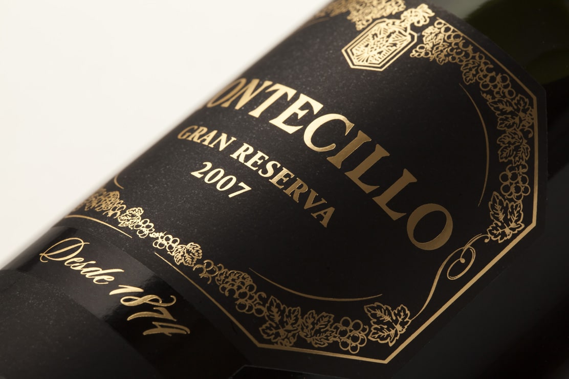 Impresión de etiqueta de vino Montecillo Gran Reserva 2007