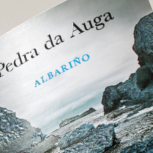 Impresión de etiqueta de albariño Pedra da Auga