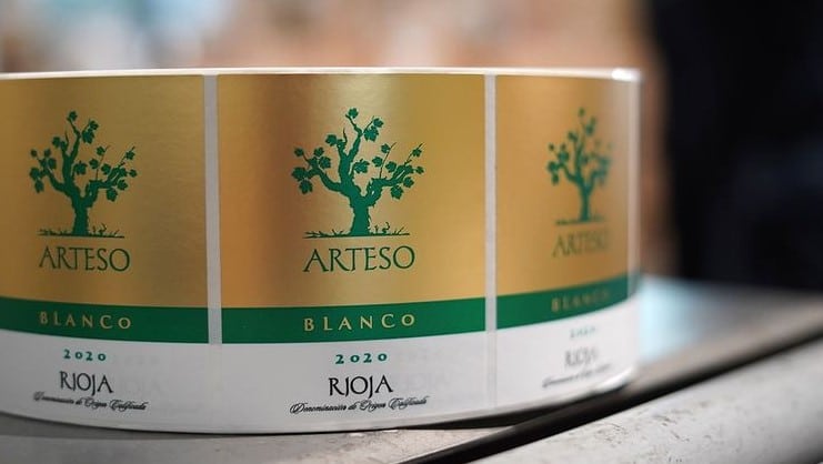 Impresión de etiqueta de vino Arteso