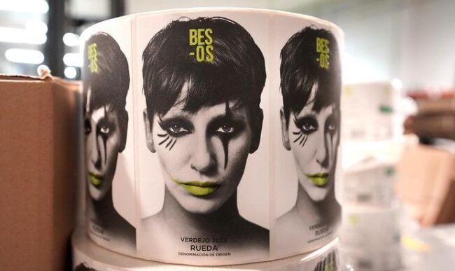 Impresión etiqueta para vino Besos Verdejo