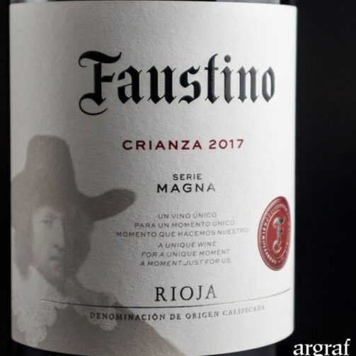Impresión de etiqueta de vino Faustino