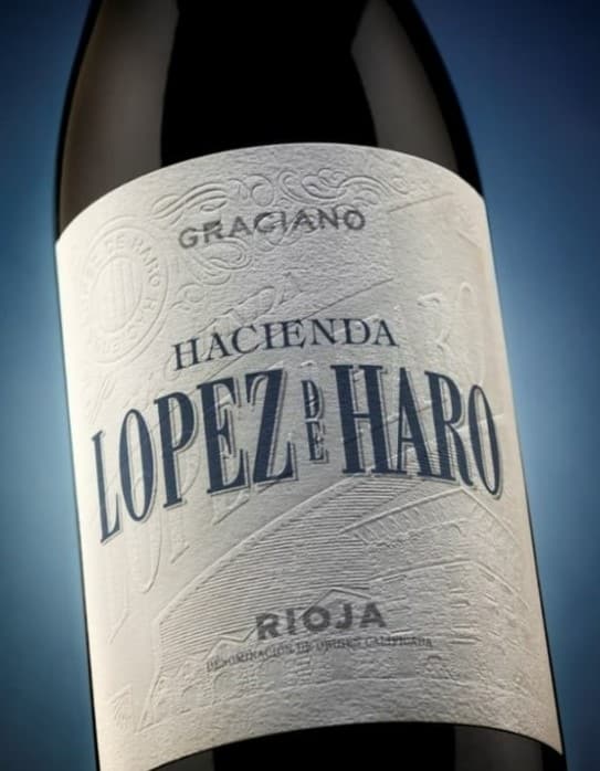 Impresión de etiqueta de vino Hacienda López de Haro