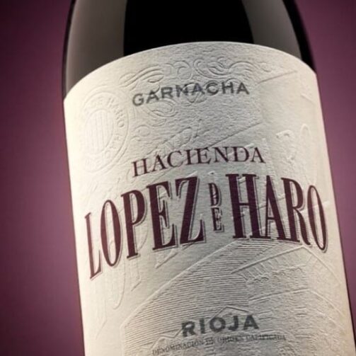 Impresión de etiqueta de vino Hacienda López de Haro Garnacha