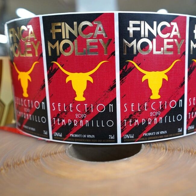Impresión de etiqueta de vino Finca Moley