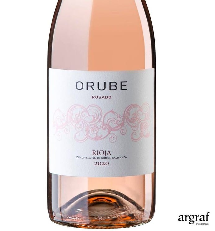 Impresión de etiqueta de vino Orube