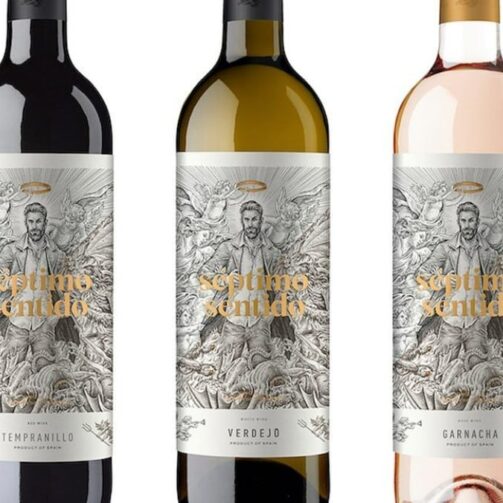 Impresión de etiqueta de vino Séptimo Sentido