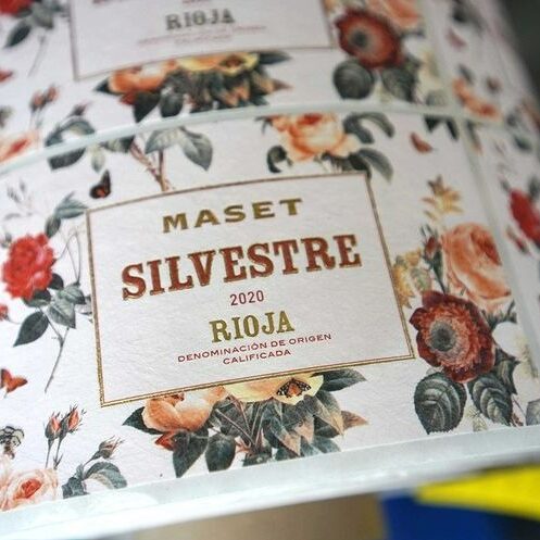 Impresión de etiqueta de vino Silvestre