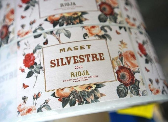 Impresión de etiqueta de vino Silvestre