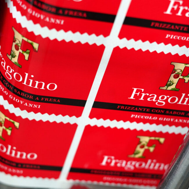 Impresión de etiquetas de vino Fragolino