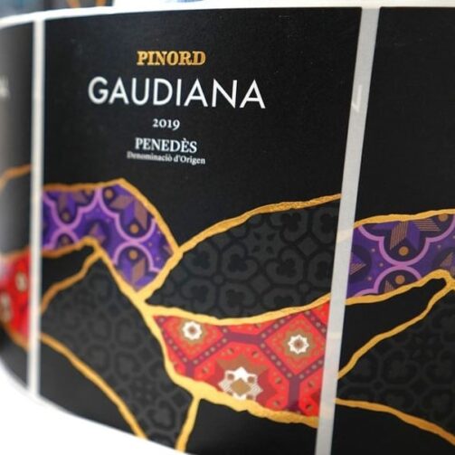 Impresión de etiqueta de vino Gaudiana