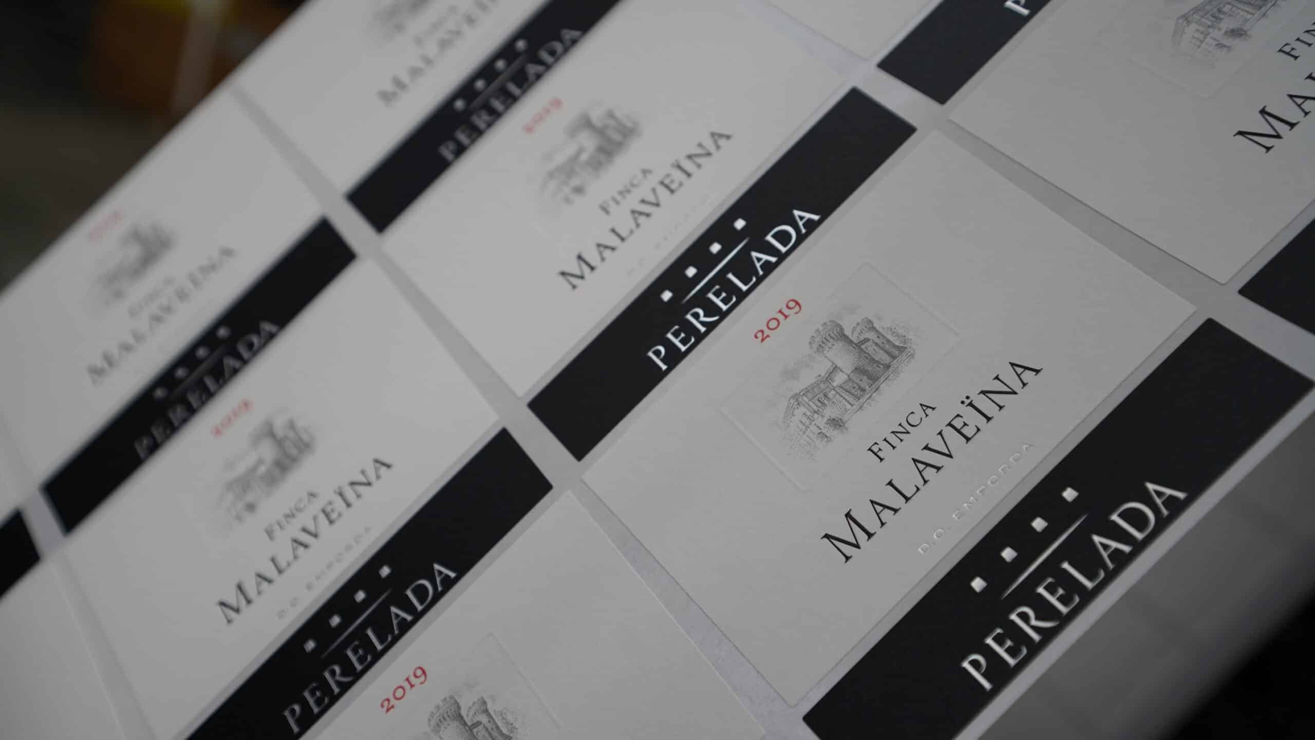 Impresión de etiquetas de vino Finca Malaveïna