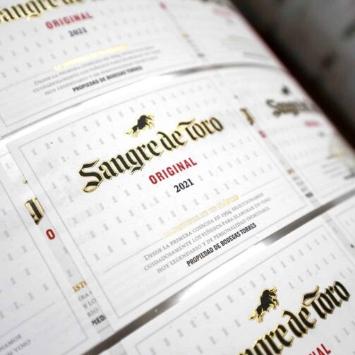 Etiquetas de vino Sangre de Toro