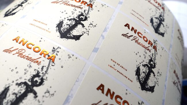 Impresión de etiqueta de vino de aguja Ancora del Pescador