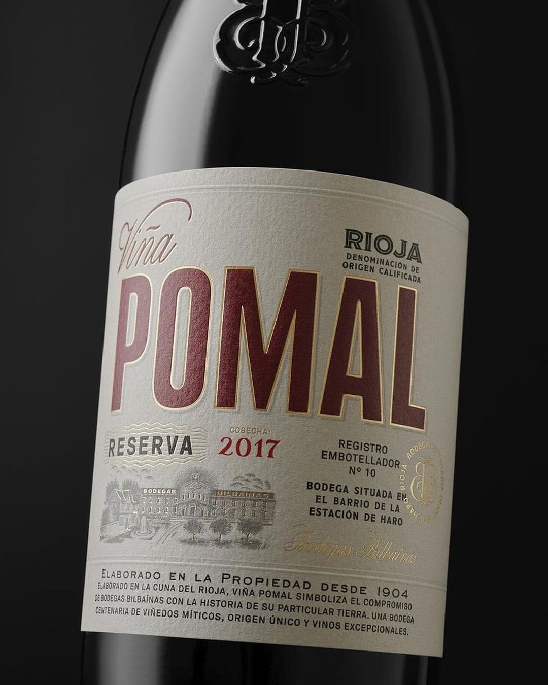 Impresión de etiqueta de vino Viña Pomal 04