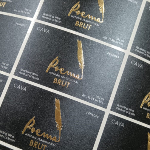 Etiqueta para cava Poema