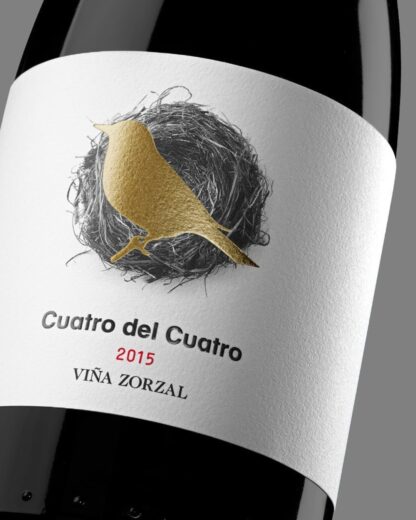 Etiqueta Vino Cuatro del Cuatro