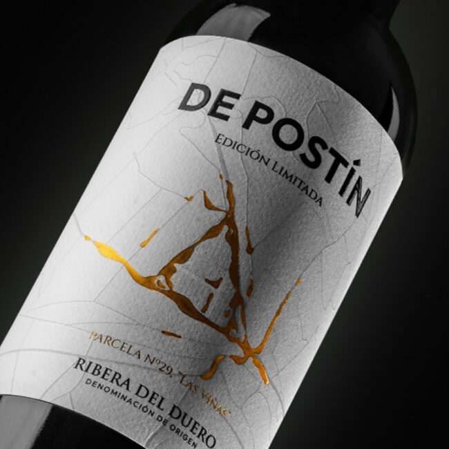 Etiqueta de vino De Postín