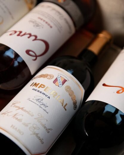 Etiqueta vino Imperial Reserva de CVNE