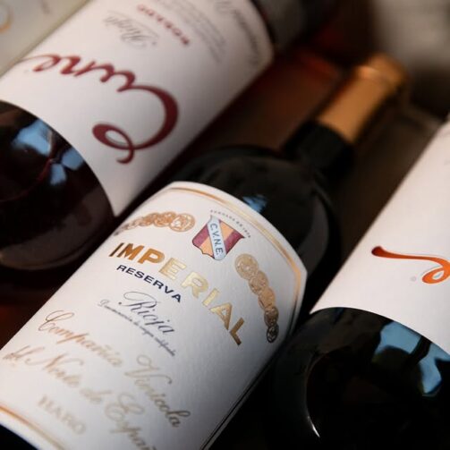 Etiqueta vino Imperial Reserva de CVNE