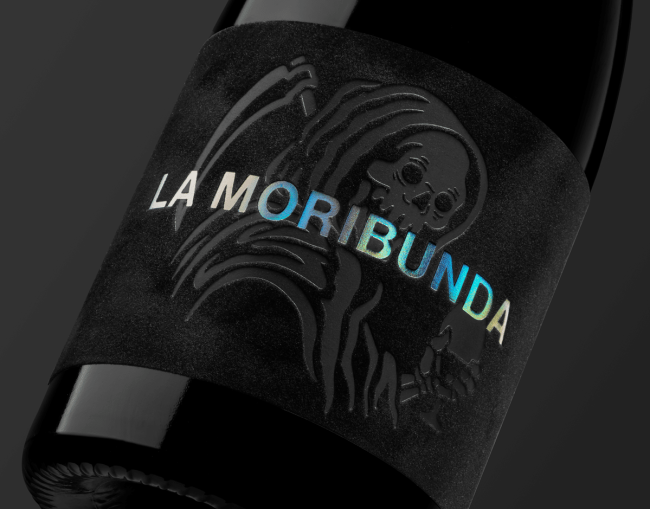 Etiqueta de vino La Moribunda