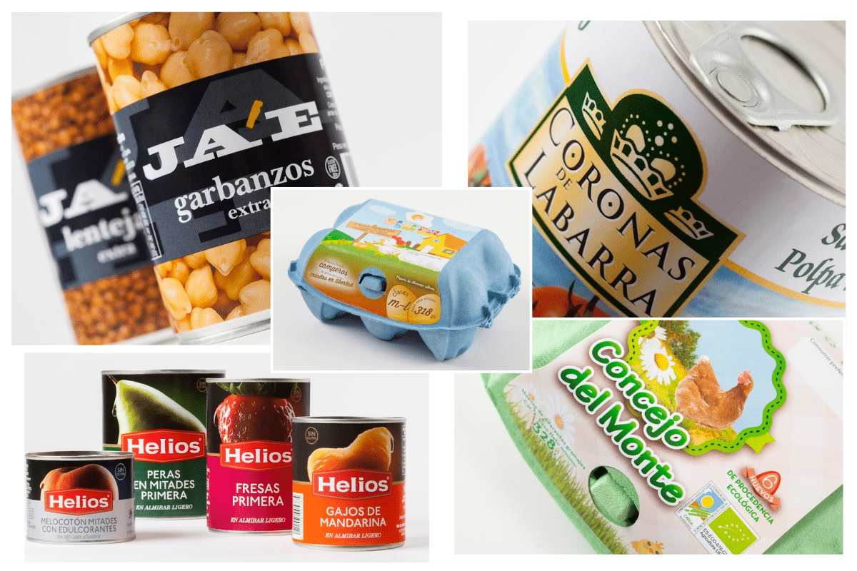 Collage etiquetas de alimentación Grupo Argraf